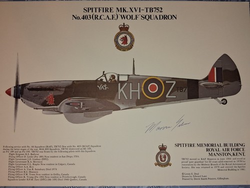 Spitfire xvi tb752 a - mk.xvi-tb752, r.c.a.f
