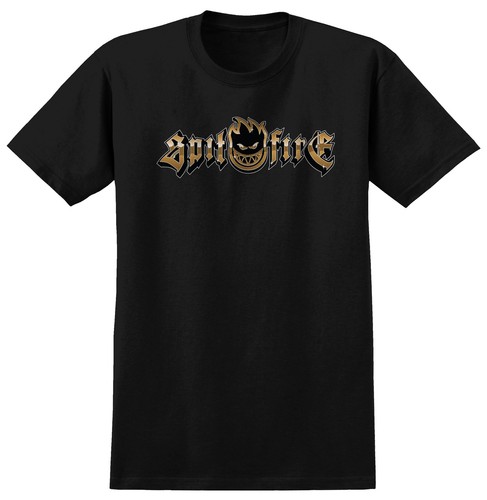 Spitfire wheels shirt gold - shirt,