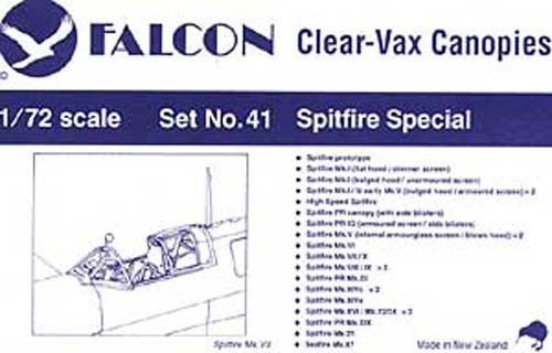 Spitfire canopy set 19 - set:,