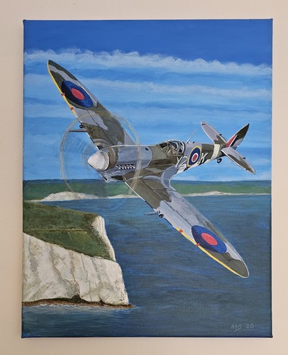 Acrylgemälde spitfire vom - "spitfire",