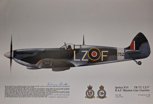 Squadron print spitfire xvi - spitfire, tb
