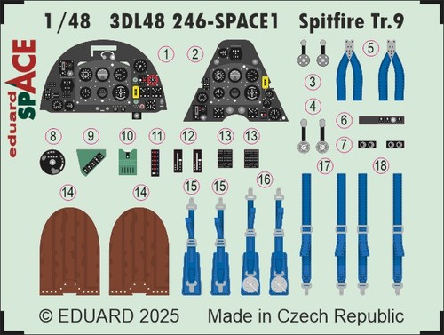Mw22 eduard 3dl48246 spitfire - eduard,