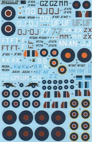 Xtradecal raf spitfire - raf,